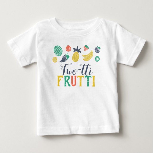Camisa de Aniversário de Dois Anos Two-tti Fruiti (Frente)