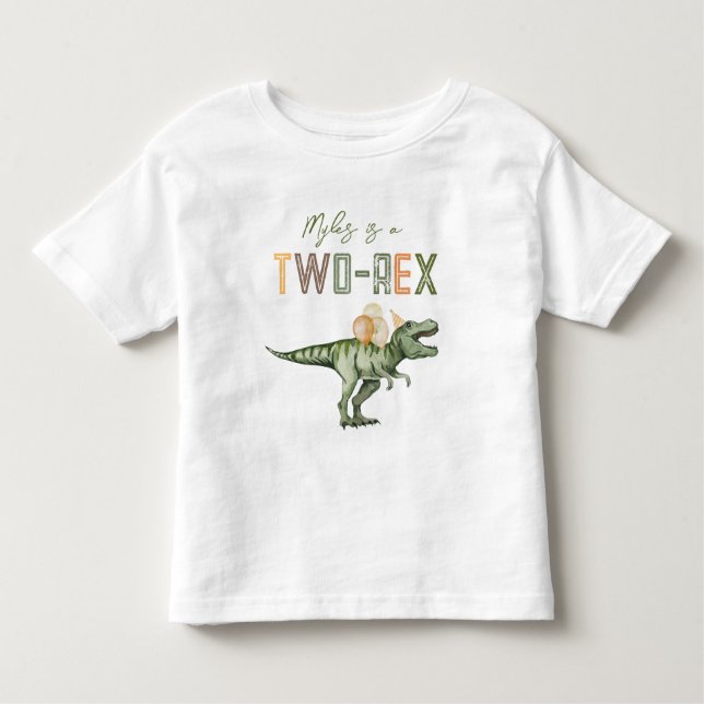 Camisa de aniversário de dois rex (Frente)