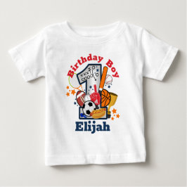 Camisa de Aniversário de Esportes para Estrela de