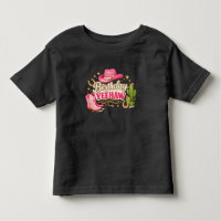 Camisa de aniversário de menina pequena Yeehaw | C