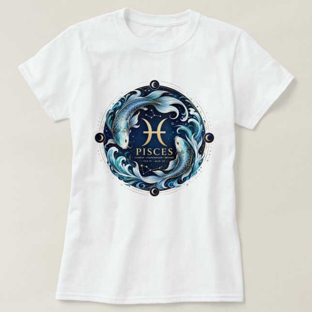 CAMISA DE ANIVERSÁRIO DE PEIXES (Frente do Design)