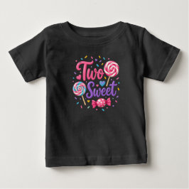 Camisa de Aniversário de Toddler Doce Dois