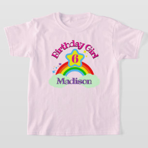 Camisa de aniversário do arco-íris