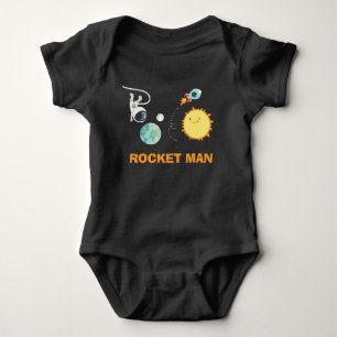 Camisa de aniversário do espaço externo Romper Ast