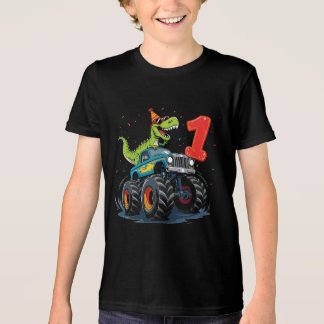 Camisa de aniversário do Monstro do Dinossauro de 