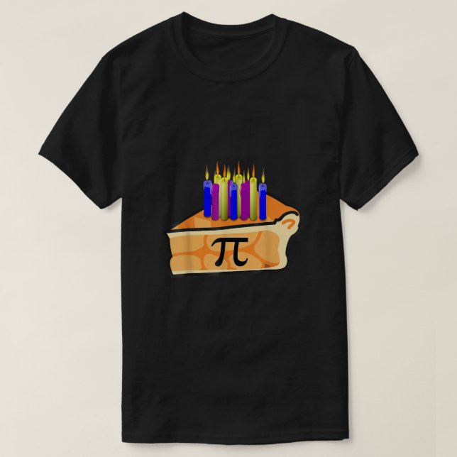 Camisa De Aniversário Do Pi 3 14 Geek Matemático C (Frente do Design)