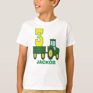 Camisa de aniversário do trator - aniversário de