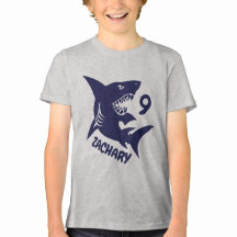Camisa de aniversário do tubarão