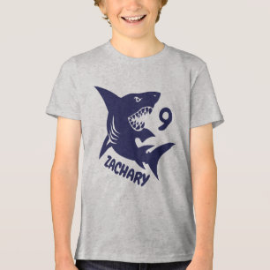 Camisa de aniversário do tubarão