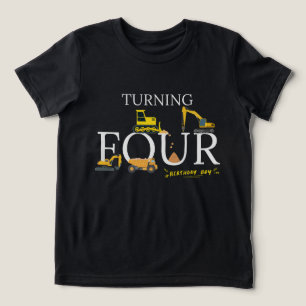 Camisa de aniversário Garoto Despeja Escavador de 