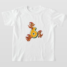 Camisa de aniversário Kammli Dino – 6 anos