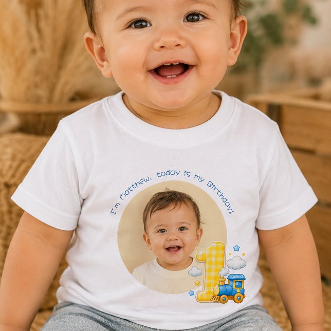 Camisa de Aniversário Personalizada Checkered One (Criador carregado)