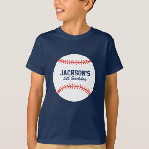 Camisa de aniversário personalizada do beisebol