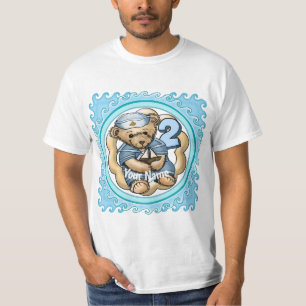 Camisa de aniversário personalizada do Urso do Vel