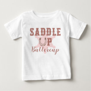 Camisa de Aniversário Rosa Saddle Up Buttercup Wes