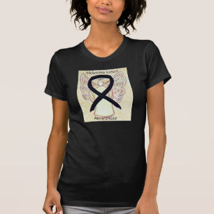 Camisa de anjo da fita de sensibilização do Canc