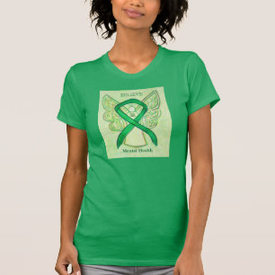 Camisa de anjo da Fita de Sensibilização Verde p