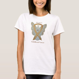 Camisa de anjo da Friso de Consciência Dourada do