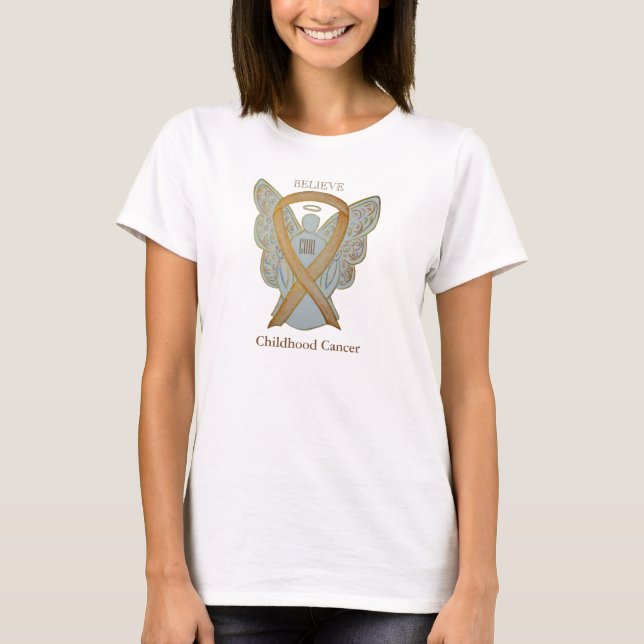 Camisa de anjo da Friso de Consciência Dourada do  (Frente)