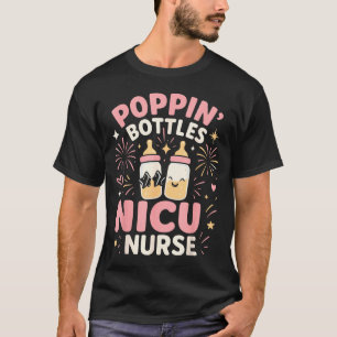 Camisa de Ano Novo Nicu, Enfermeira Png Garrafas P