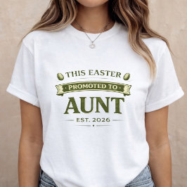 Camisa de Anúncio de Gravidez de Páscoa para Tia