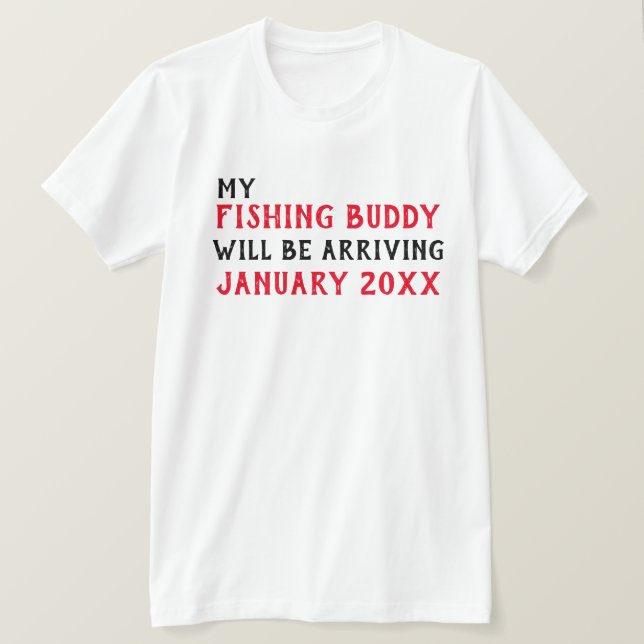 Camisa de anúncio do bebê "Pesca Buddy" (Frente do Design)