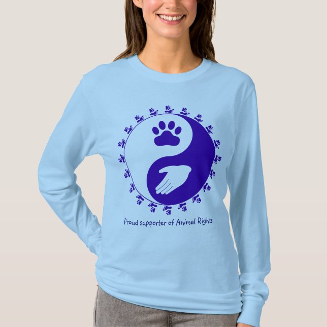 Camisa De Apoio Aos Direitos Dos Animais (Frente)