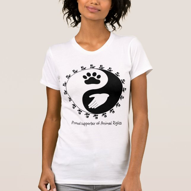 Camisa De Apoio Aos Direitos Dos Animais (Frente)