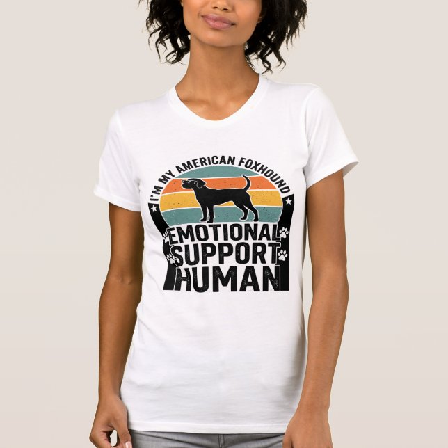 Camisa de Apoio Emocional Humano do American Foxho (Frente)