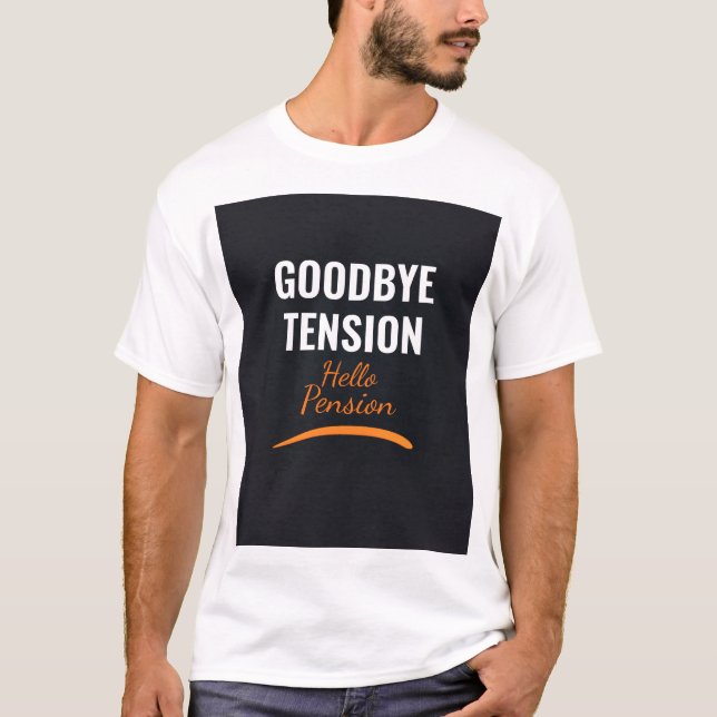 Camisa de Aposentadoria Presente Divertido Adeus T (Frente)