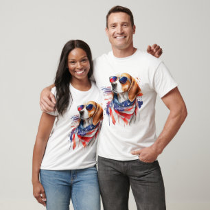Camisa de Aquarela Cachorro-Beagle Sublimation Wat