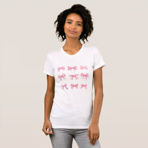 Camisa de Arco rosa coqueta para mulheres - Bella 