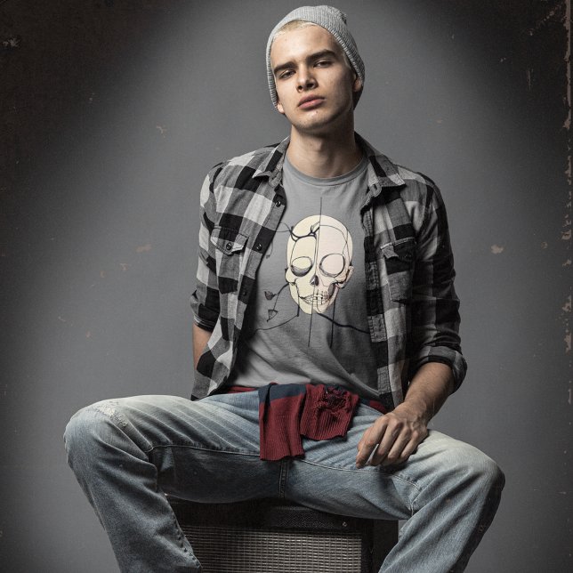 Camisa de Arte com Linha Crônica Masculina - Esque (Criador carregado)