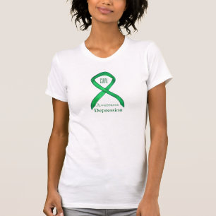 Camisa de Arte da Fita de Sensibilização Verde Dep