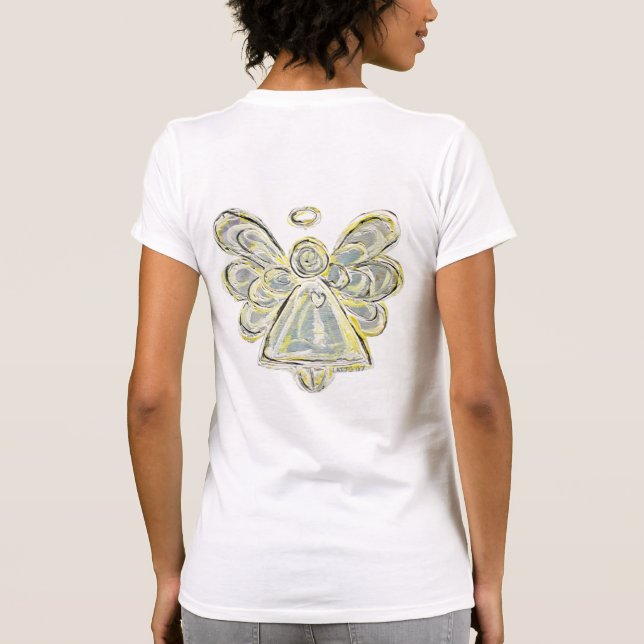 Camisa de Arte de Férias Personalizadas do Anjo do (Verso)