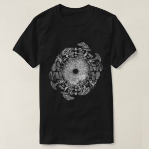 Camisa de Arte de Impressão de Esporos de Íris de