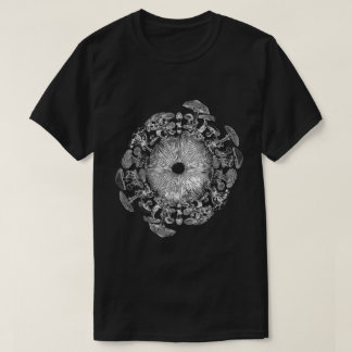 Camisa de Arte de Impressão de Esporos de Íris de 