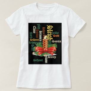 Camisa De Arte De Velas De Natal