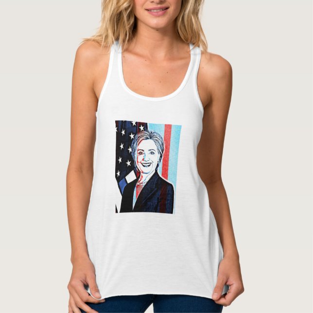Camisa de Arte Digital Hilary Clinton Memabilia (Frente)
