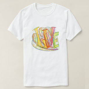 Camisa de Arte Dinâmica do Word Inspiron