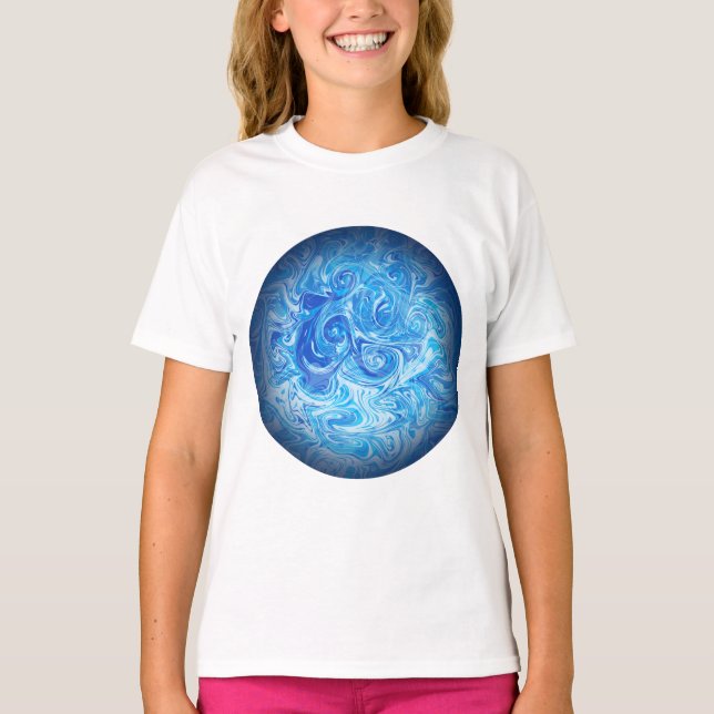 Camisa de Arte Fluido Calm Tide (Frente)
