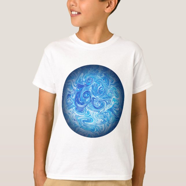 Camisa de Arte Fluido Calm Tide (Frente)