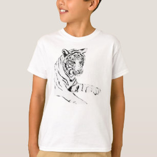 Camisa de Arte Personalizada de Tigre de Bengala