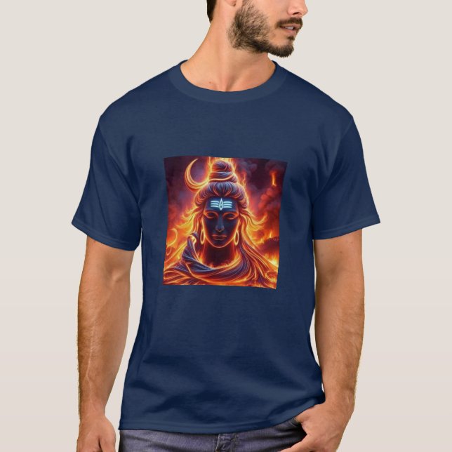 Camisa de Arte Tranquilo Shiva (Frente)