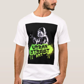 Camisa de Arte Urbana Verde e Negra - Negrito