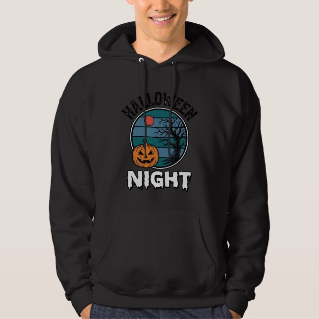 Camisa de árvore de abóbora da noite de Halloween  (Frente)