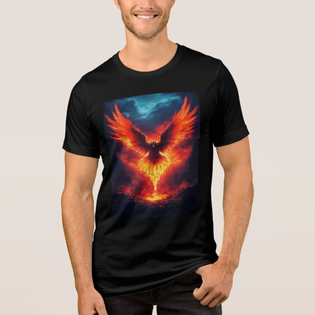 Camisa De Ascensão De Fogo Da Phoenix (Frente)