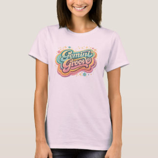 Camisa de Astrologia do Zodíaco Retro Gêmeos Groov