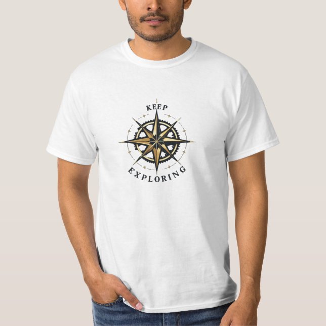 Camisa de Aventura Bússola Keep Exploring – Encont (Frente)