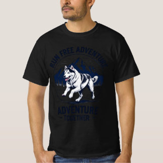 Camisa de Aventura Husky Corra Livre Juntos 